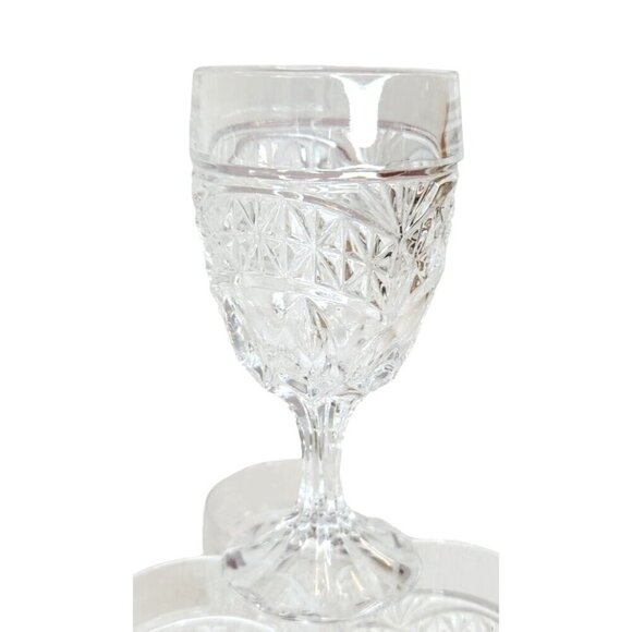 Vintage Set Of 4 Crystal d'Adriana LUNA 6 inch Water Goblets/Wine Glasses - Picture 6 of 16